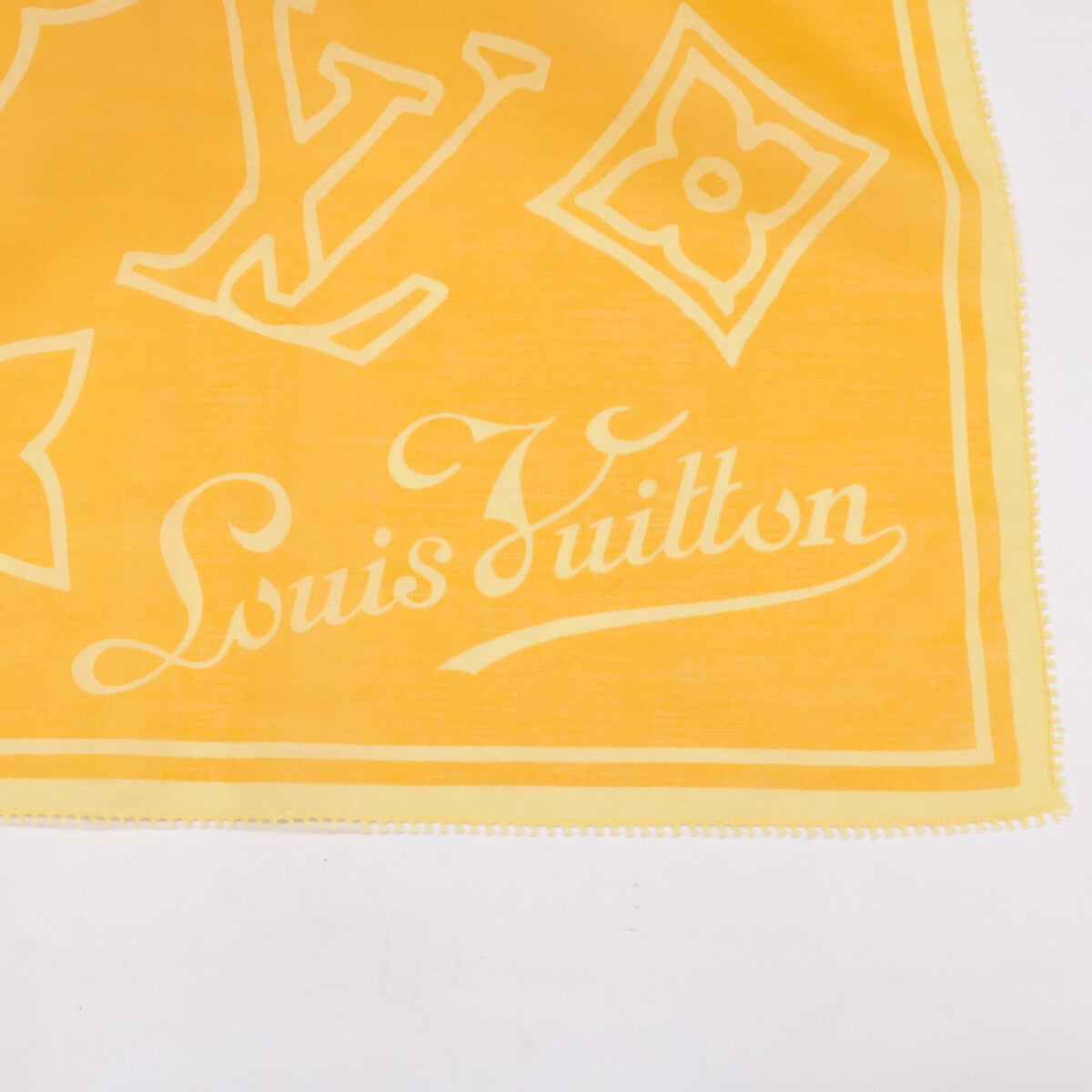 LOUIS VUITTON ルイヴィトン 【美品/国内正規】イパネマ モノグラム コットン スカーフ
