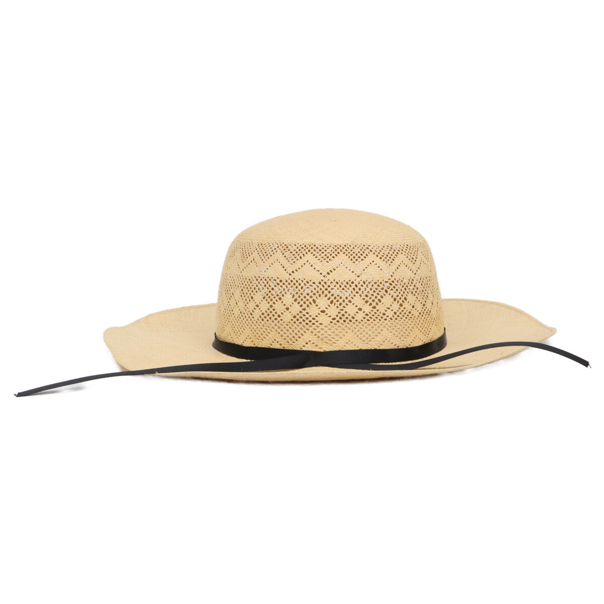 【SALE】 NEWT ニュート 【美品】リボン パナマハット 帽子
