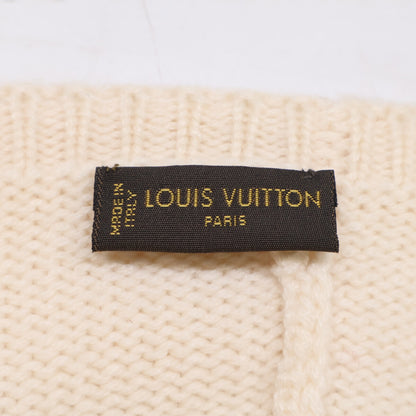 LOUIS VUITTON 401910 logo mink fur cashmere knit hat