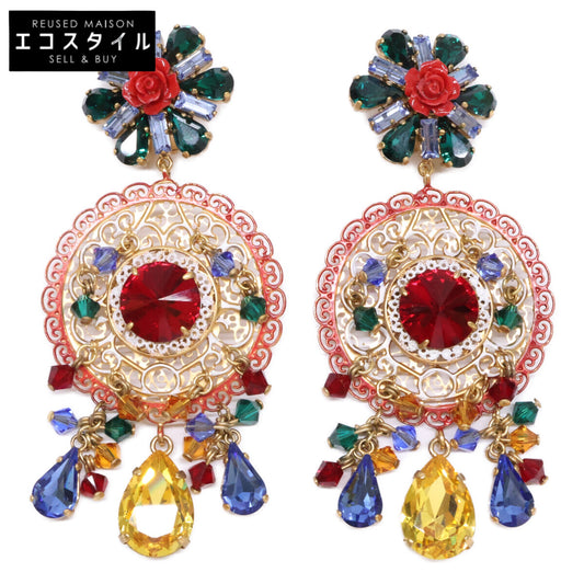 DOLCE&GABBANA ドルチェアンドガッバーナ 【美品】フィオーリブーケ イヤリング