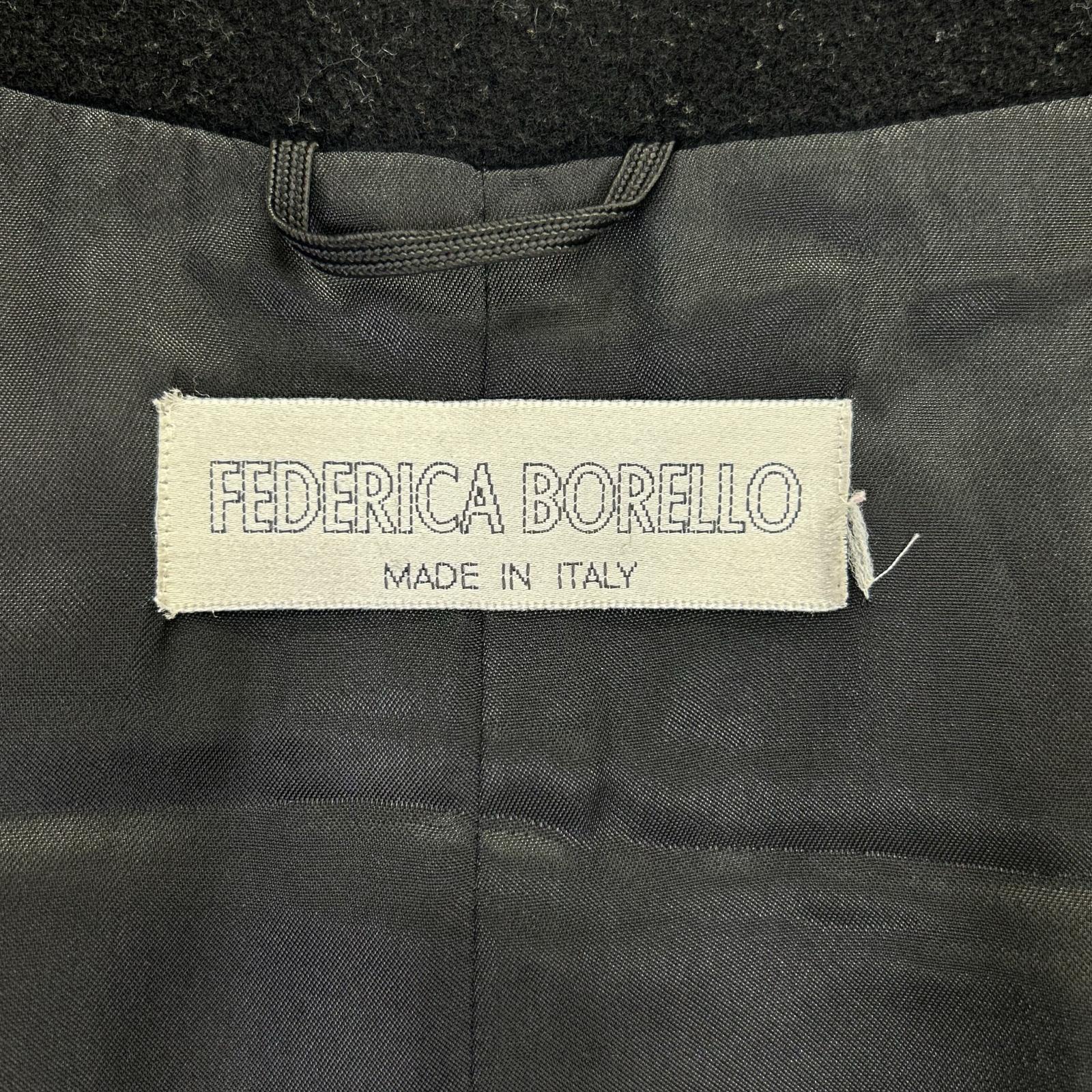 FEDERICA BORELLO フェデリカボレロ 【フェデリカボレロ】ブラック リボン コート コート
