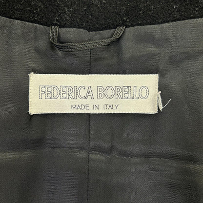 FEDERICA BORELLO フェデリカボレロ 【フェデリカボレロ】ブラック リボン コート コート