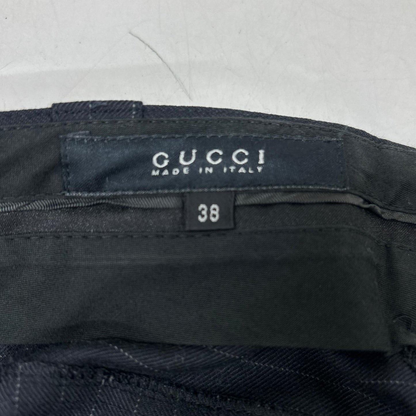 GUCCI グッチ 201-1110-4209 ブラック ピンストライプ パンツ ボトムス
