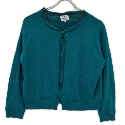 LANVIN en Bleu ランバンオンブルー 3336827 グリーン レーヨンコットン ニット カーディガン トップス