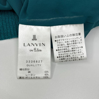 LANVIN en Bleu ランバンオンブルー 3336827 グリーン レーヨンコットン ニット カーディガン トップス
