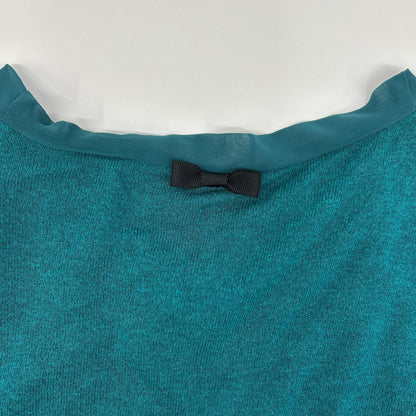 LANVIN en Bleu ランバンオンブルー 3336827 グリーン レーヨンコットン ニット カーディガン トップス