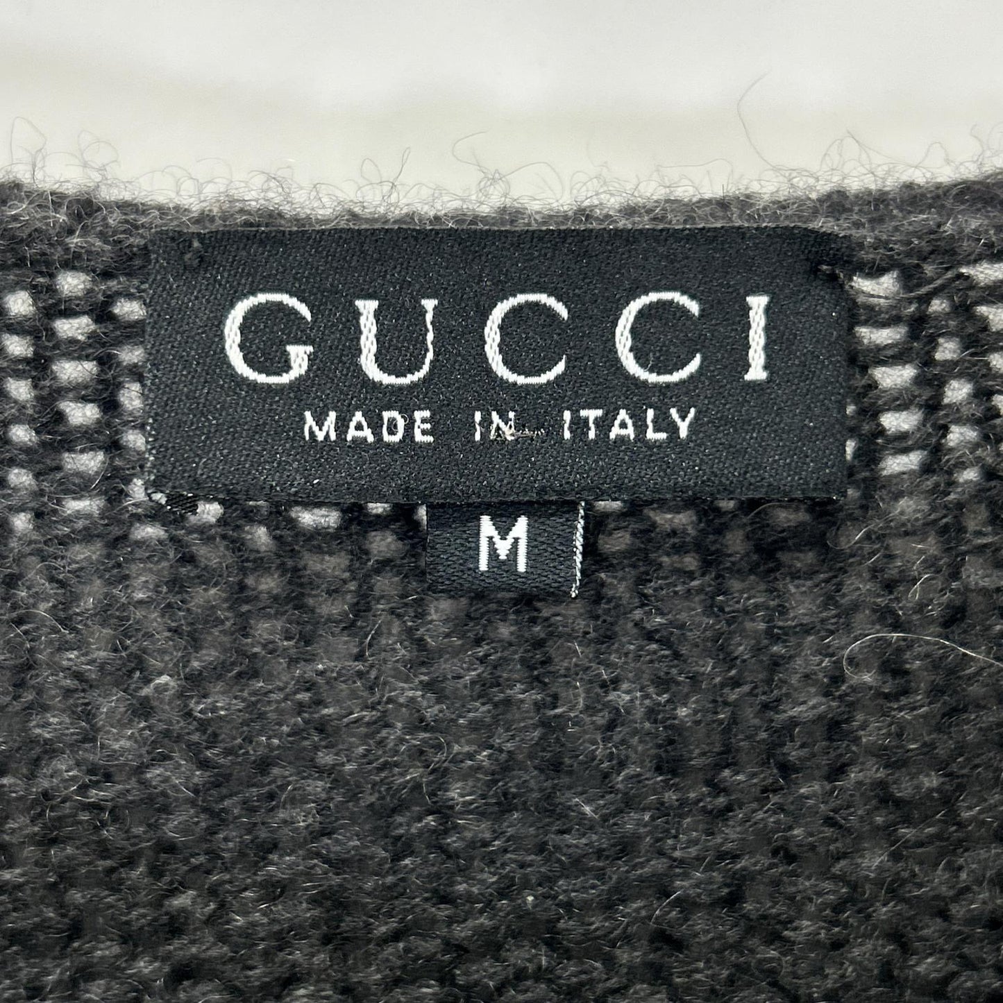 GUCCI グッチ 256-1174-8280 グレー カシミヤ ニット セーター トップス