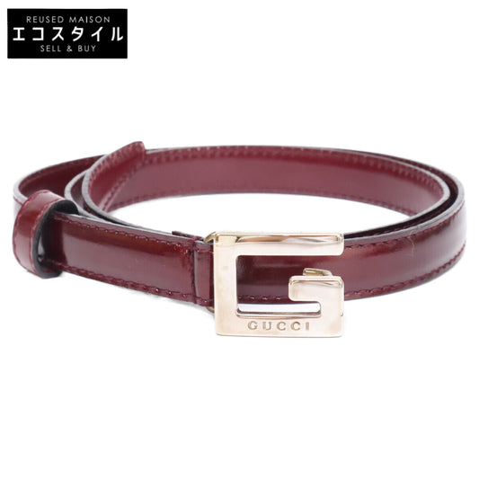 GUCCI グッチ 【美品】037.194.0969 Gロゴバックル レザー ベルト