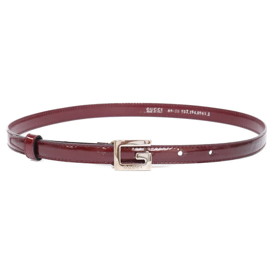GUCCI グッチ 【美品】037.194.0969 Gロゴバックル レザー ベルト