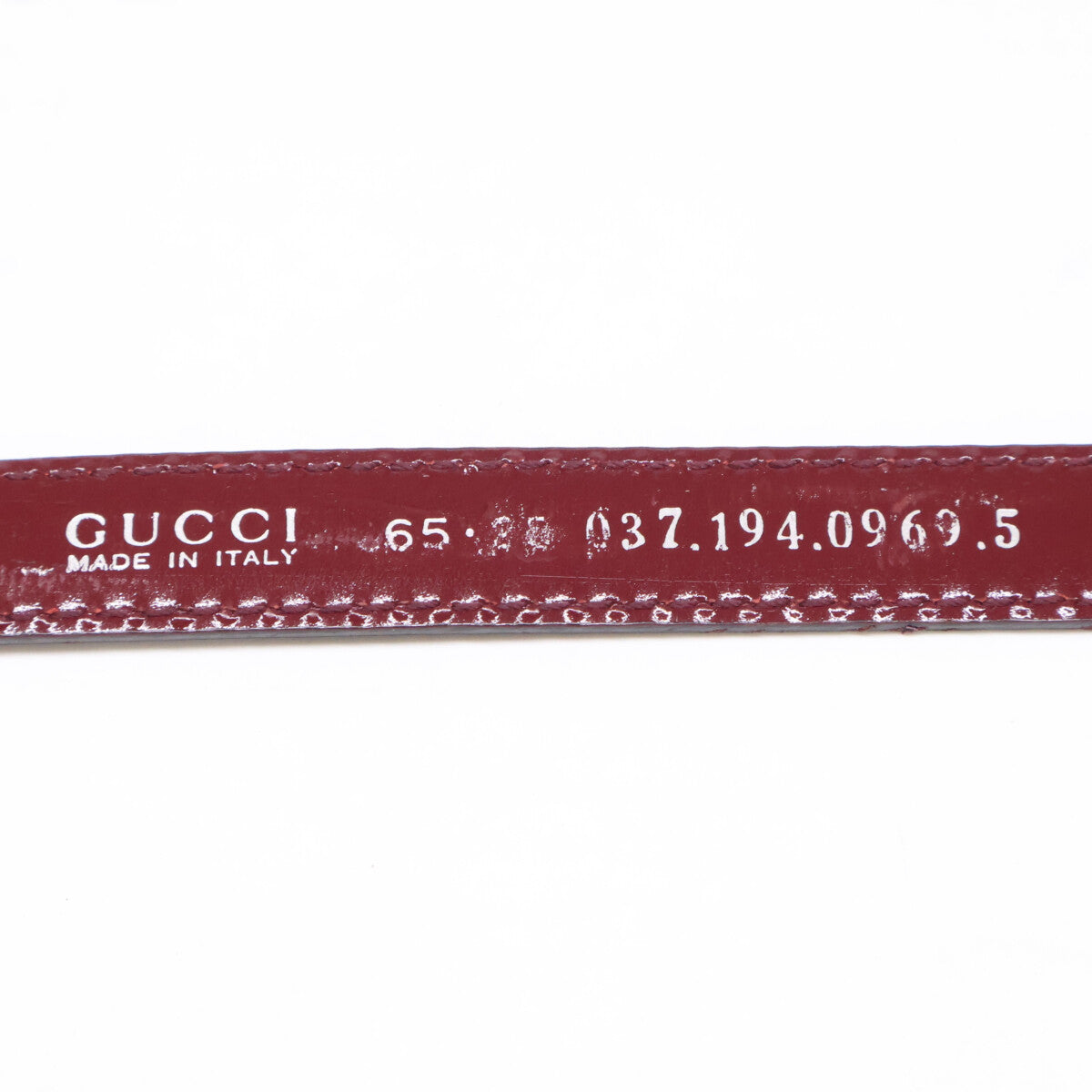 GUCCI グッチ 【美品】037.194.0969 Gロゴバックル レザー ベルト