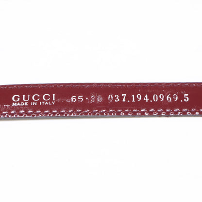 GUCCI グッチ 【美品】037.194.0969 Gロゴバックル レザー ベルト