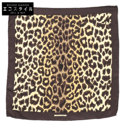 DOLCE&GABBANA ドルチェアンドガッバーナ 【美品】レオパード柄 シルク スカーフ