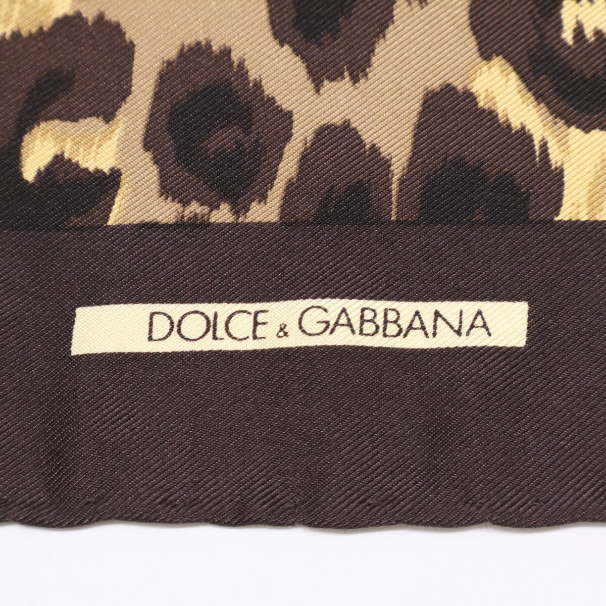 DOLCE&GABBANA ドルチェアンドガッバーナ 【美品】レオパード柄 シルク スカーフ