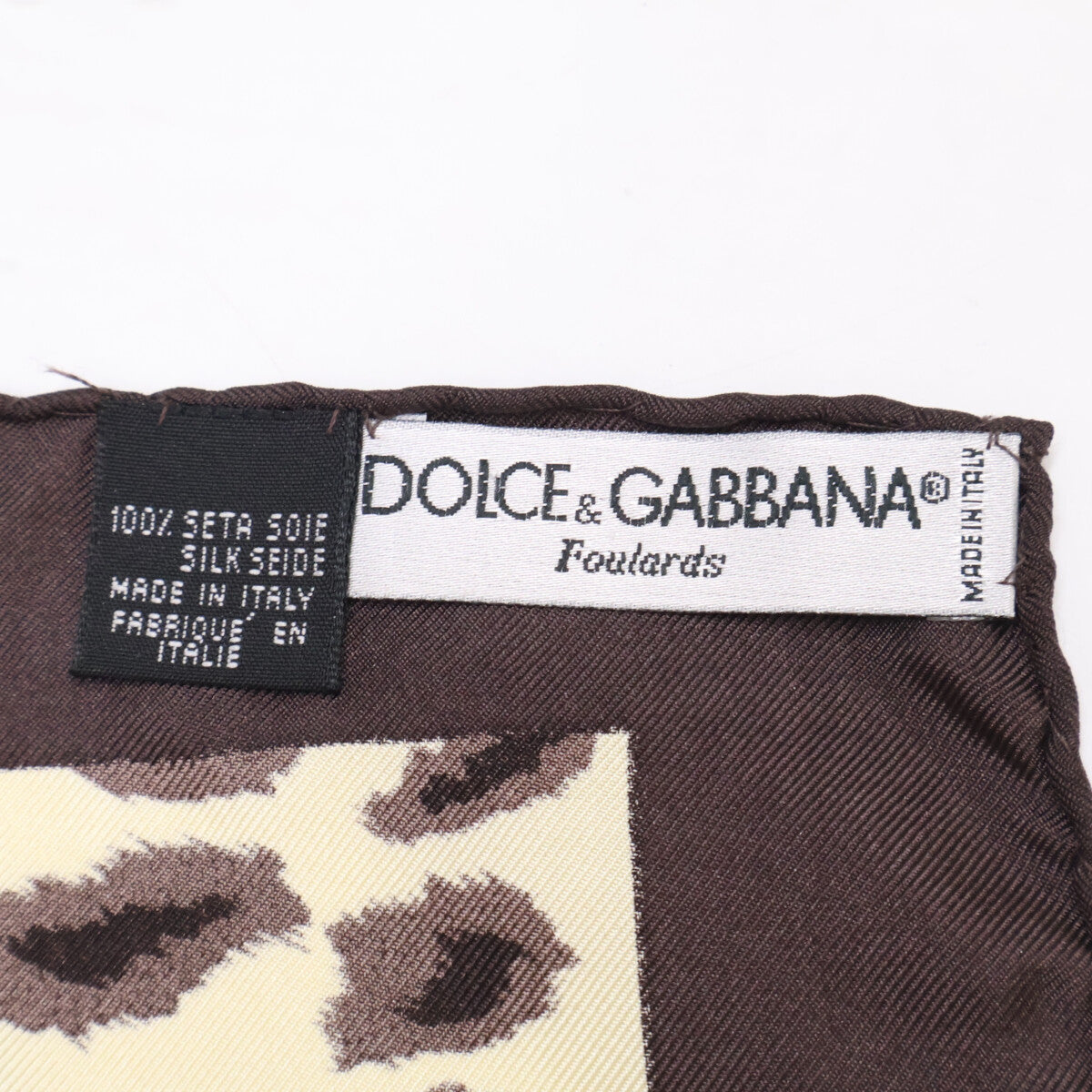 ディーアンドジー ドルチェ&ガッバーナ シルク100 ブラウス レオパード S DOLCE&GABBANA ドルチェアンドガッバーナ 【美品】レオパード柄 シルク