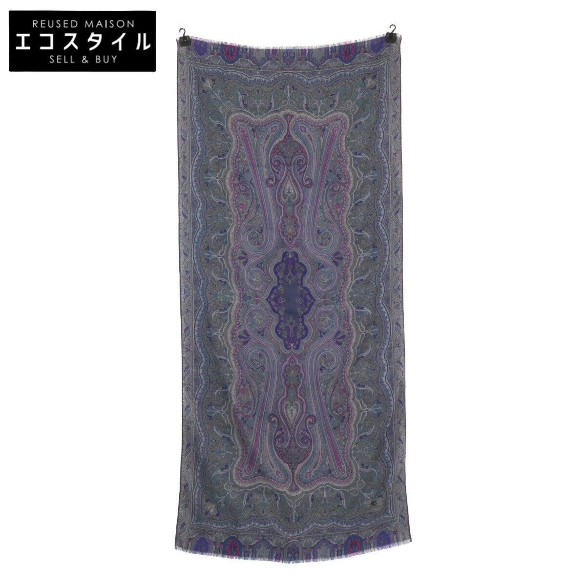 ETRO エトロ 【美品】ペイズリー柄 シルク/ウール ストール