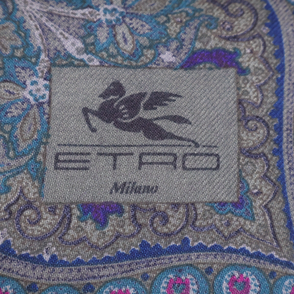 ETRO エトロ 【美品】ペイズリー柄 シルク/ウール ストール – style