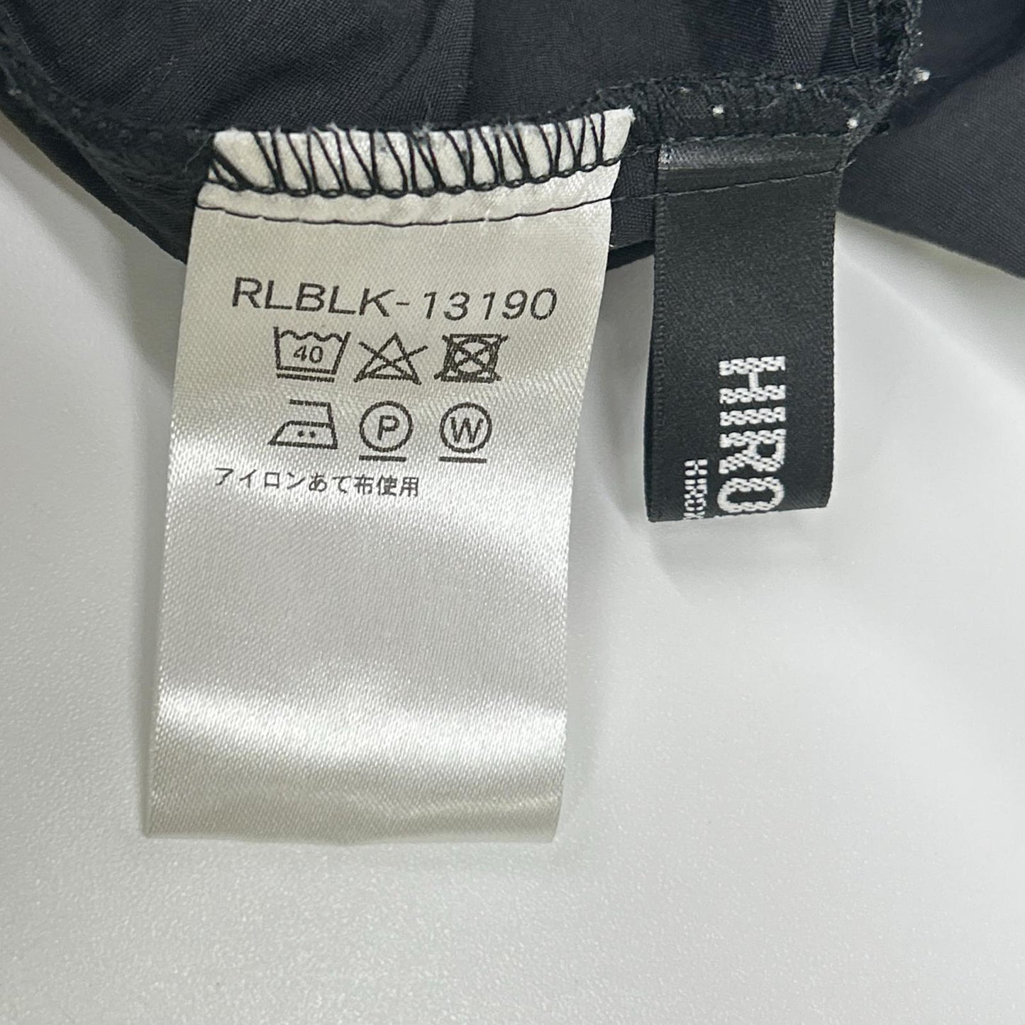 HIROKO BIS ヒロコビス RLBLK-13190 ブラック ノーカラー チュニック トップス トップス
