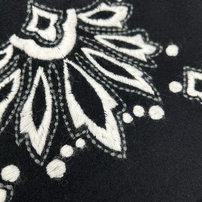 HIROKO BIS ヒロコビス RLHAV-03380 ブラック 花柄 刺繍 フレアスカート スカート
