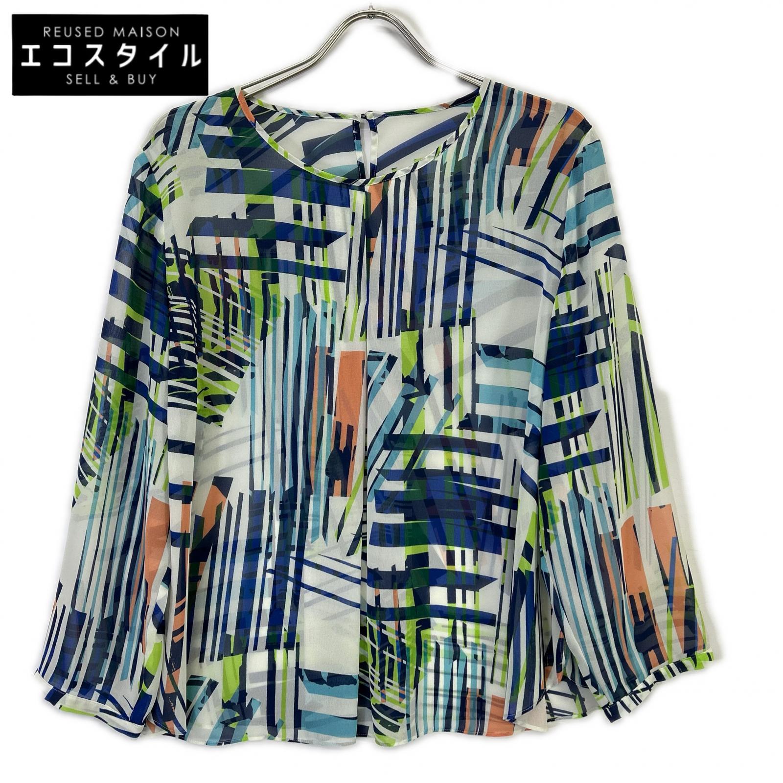 HIROKO BIS ヒロコビス RLBEF-01210 ホワイト オレンジ シアートップス トップス