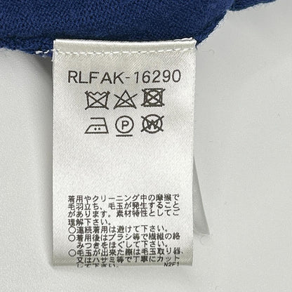 HIROKO BIS ヒロコビス RLFAKー16290 ブルー ブラック タックウェーブニットプルオーバー トップス