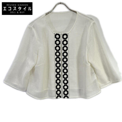 HIROKO BIS RLBGR-30290 White floral cardigan Top