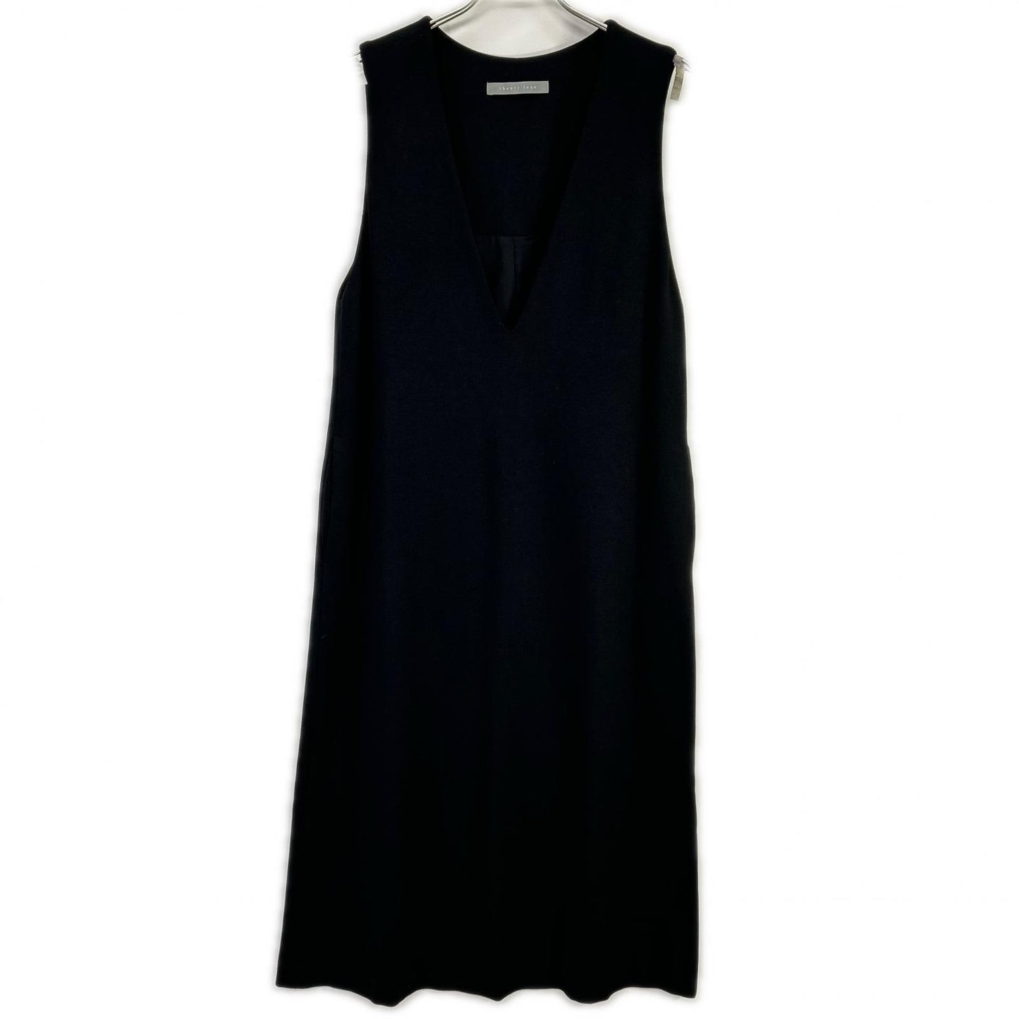 theory luxe セオリーリュクス ブラック ノースリーブ ワンピース VISCOSE PONTE JADA LS ワンピース