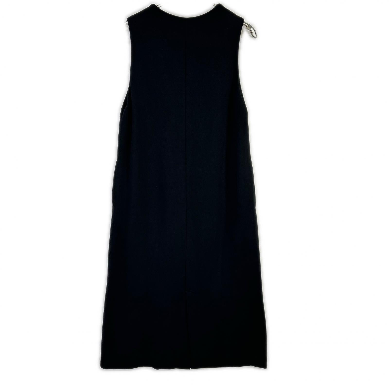 theory luxe セオリーリュクス ブラック ノースリーブ ワンピース VISCOSE PONTE JADA LS ワンピース