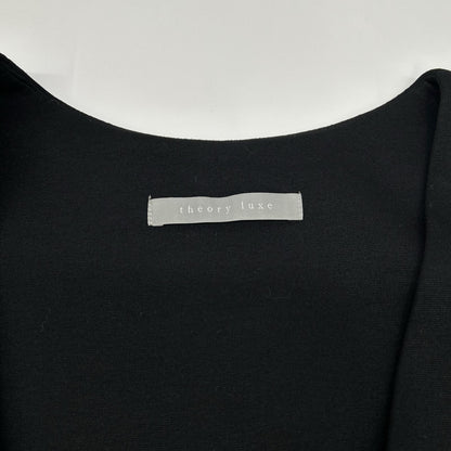 theory luxe セオリーリュクス ブラック ノースリーブ ワンピース VISCOSE PONTE JADA LS ワンピース
