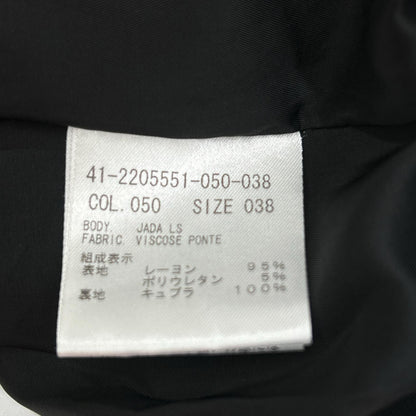 theory luxe セオリーリュクス ブラック ノースリーブ ワンピース VISCOSE PONTE JADA LS ワンピース