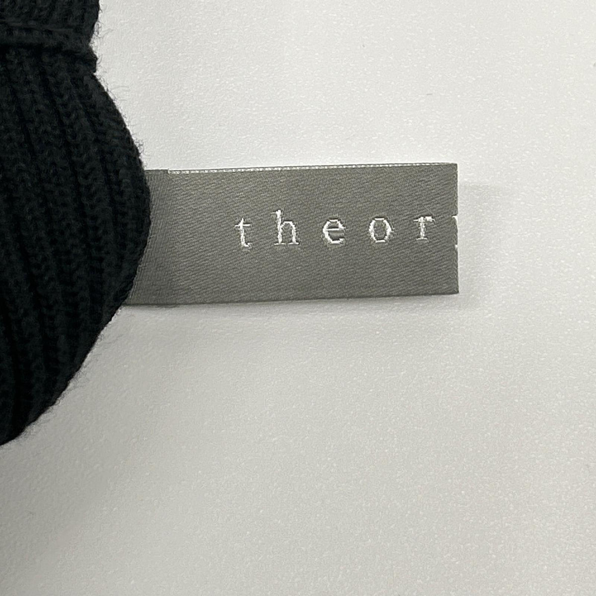 theory luxe セオリーリュクス ブラック スリットリブニットワイドパンツ OPUS MILAS ボトムス