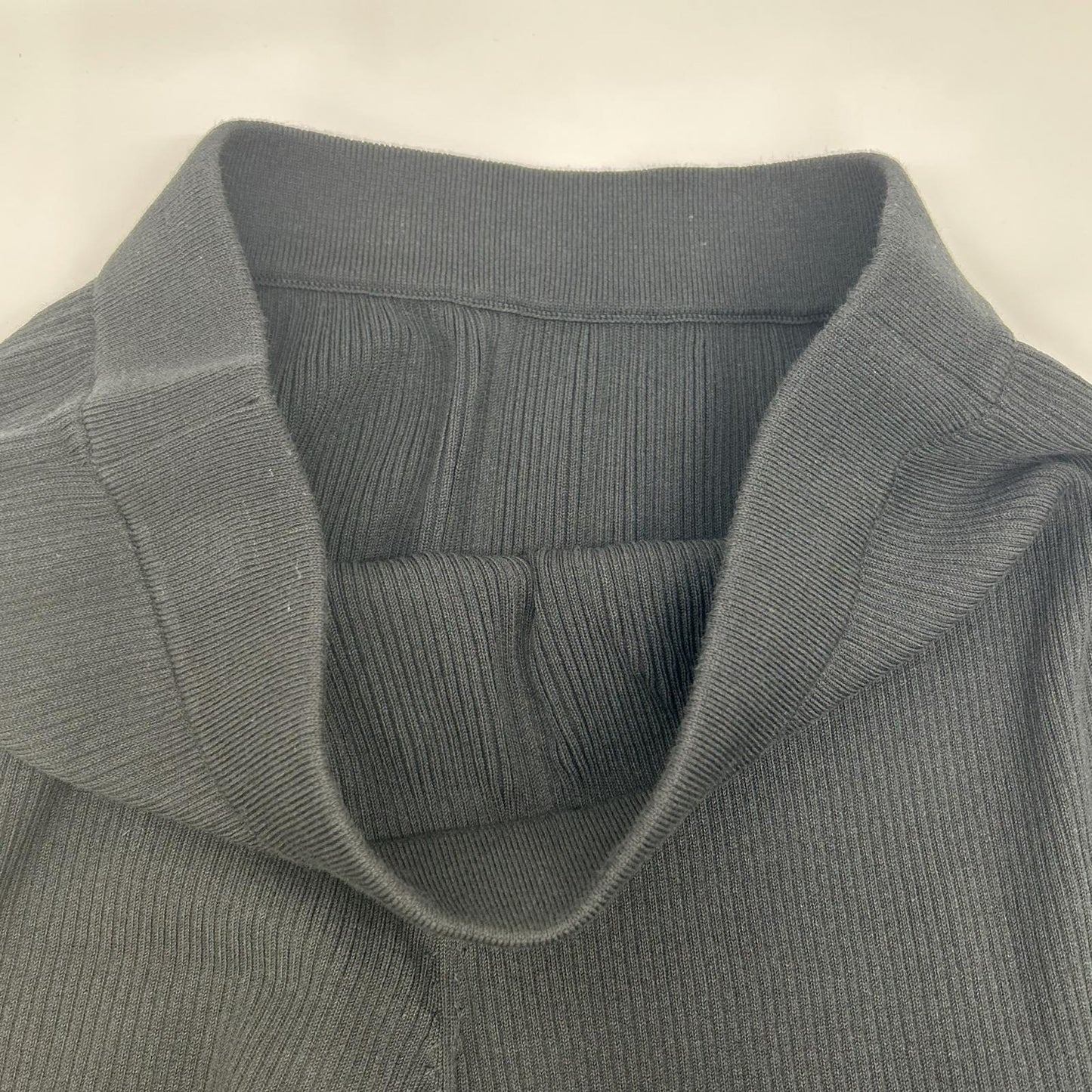 theory luxe セオリーリュクス ブラック スリットリブニットワイドパンツ OPUS MILAS ボトムス