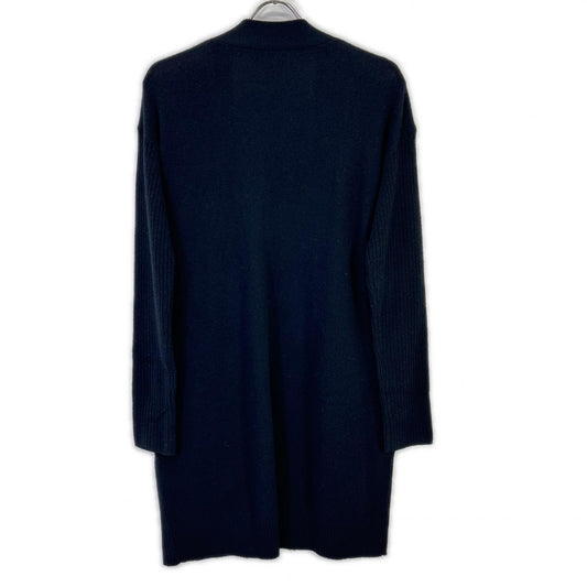Theory セオリー ブラック カシミヤ混 ロングカーディガン CHARMANT RIB SLEEVE トップス