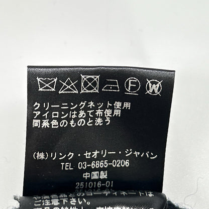Theory セオリー ブラック カシミヤ混 ロングカーディガン CHARMANT RIB SLEEVE トップス