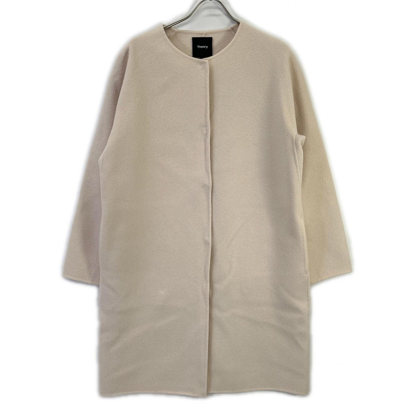 Theory セオリー アイボリー カシミヤウール NEW DIVIDE LUXE ROUND COAT DFコート コート