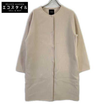 Theory セオリー アイボリー カシミヤウール NEW DIVIDE LUXE ROUND COAT DFコート コート