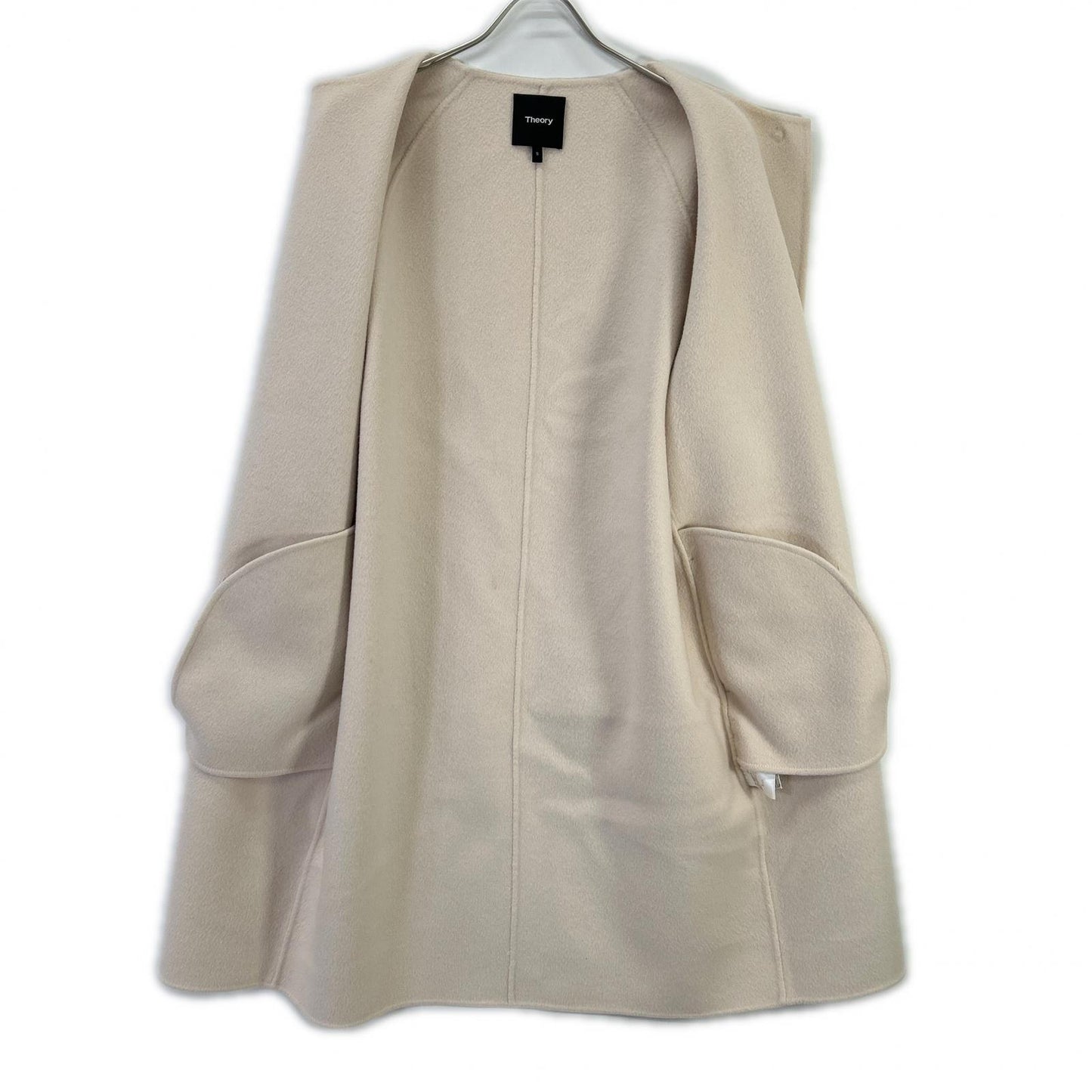 Theory セオリー アイボリー カシミヤウール NEW DIVIDE LUXE ROUND COAT DFコート コート