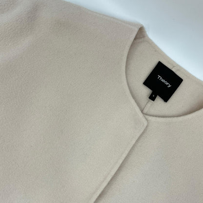 Theory セオリー アイボリー カシミヤウール NEW DIVIDE LUXE ROUND COAT DFコート コート