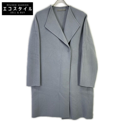 theory luxe Theory Luxe sky blue cashmere-wool MOTION MARIO coat coat