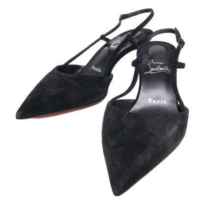 CHRISTIAN LOUBOUTIN クリスチャンルブタン 【新品同様】1250279 CONDOROLINE 55 スエード ポインテッドトゥ スリングバック パンプス シューズ