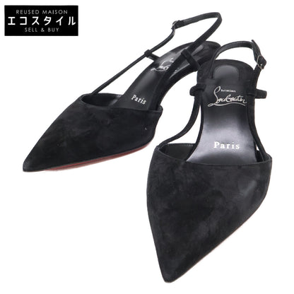 CHRISTIAN LOUBOUTIN クリスチャンルブタン 【新品同様】1250279 CONDOROLINE 55 スエード ポインテッドトゥ スリングバック パンプス シューズ