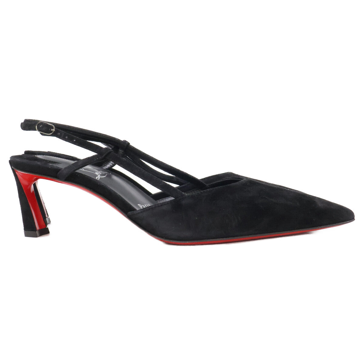 CHRISTIAN LOUBOUTIN クリスチャンルブタン 【新品同様】1250279 CONDOROLINE 55 スエード ポインテッドトゥ スリングバック パンプス シューズ