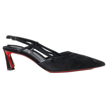 CHRISTIAN LOUBOUTIN クリスチャンルブタン 【新品同様】1250279 CONDOROLINE 55 スエード ポインテッドトゥ スリングバック パンプス シューズ