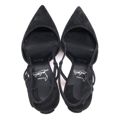 CHRISTIAN LOUBOUTIN クリスチャンルブタン 【新品同様】1250279 CONDOROLINE 55 スエード ポインテッドトゥ スリングバック パンプス シューズ