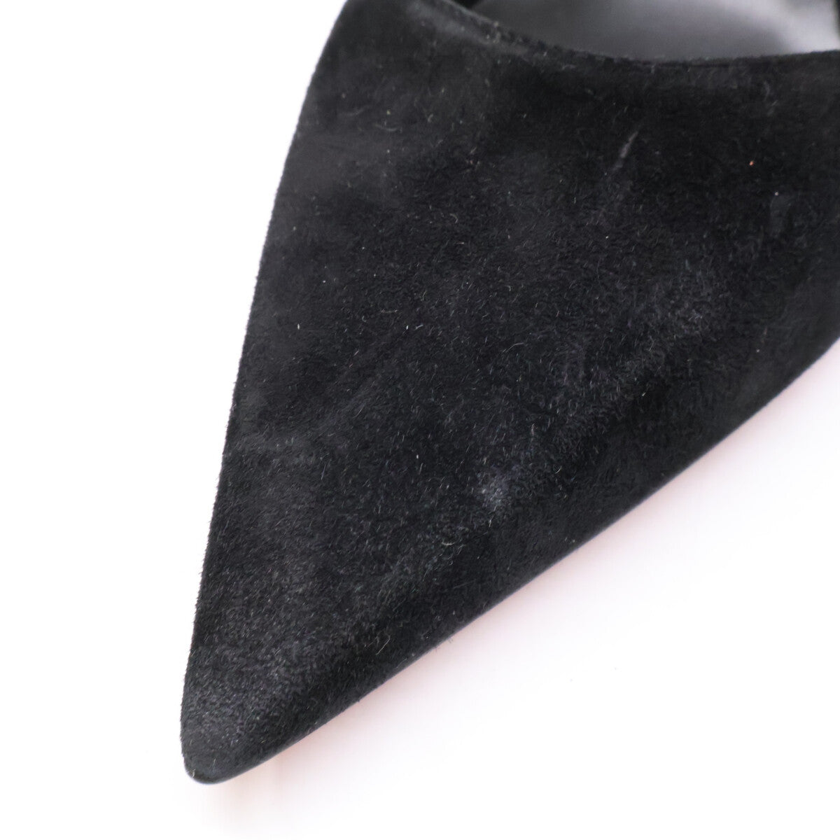 CHRISTIAN LOUBOUTIN クリスチャンルブタン 【新品同様】1250279 CONDOROLINE 55 スエード ポインテッドトゥ スリングバック パンプス シューズ