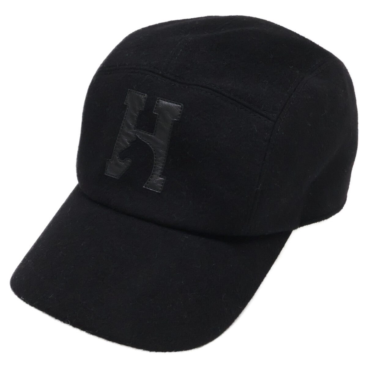 HERMES エルメス 【美品】H252049N ネヴァダ・Hシュヴァル キャップ 帽子