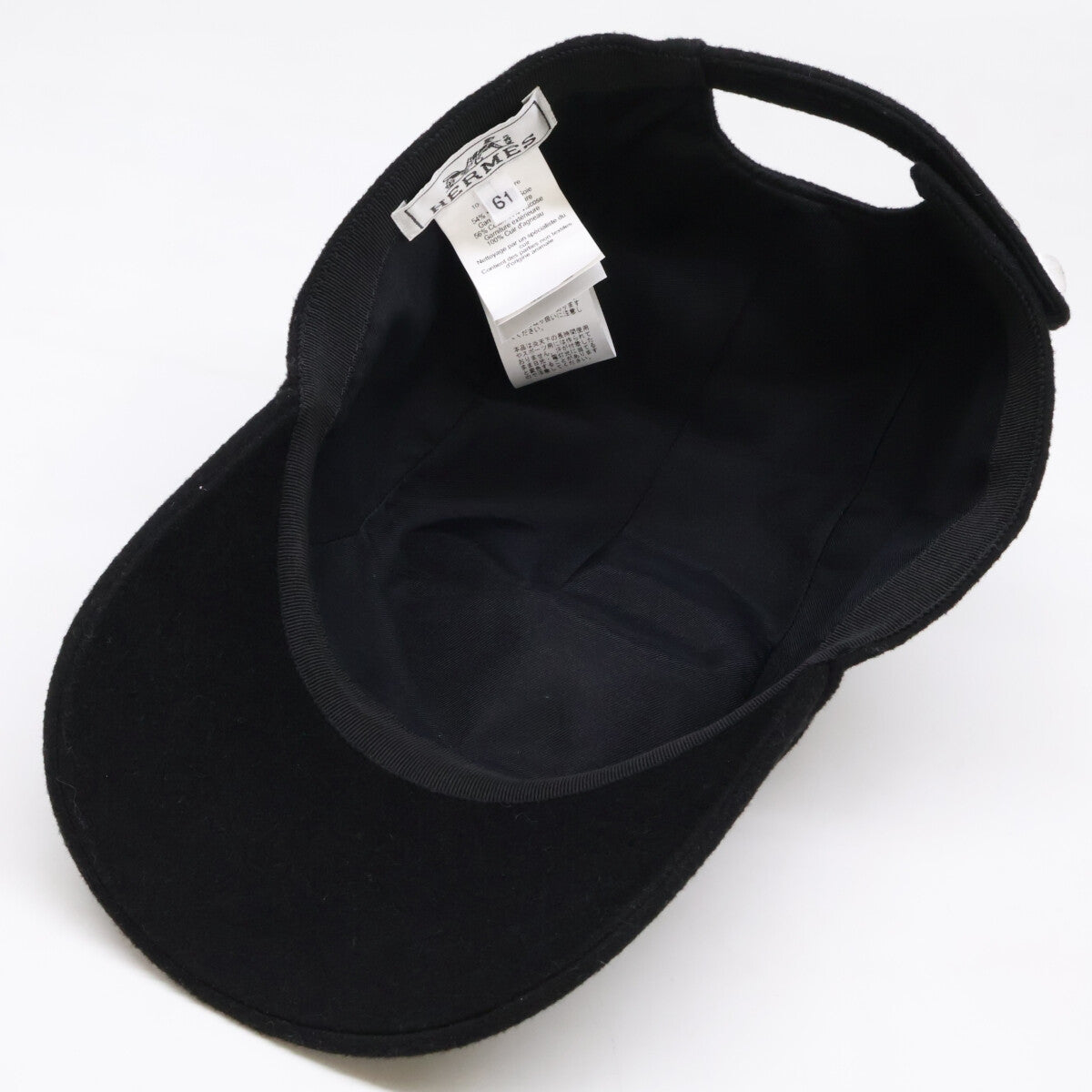 HERMES エルメス 【美品】H252049N ネヴァダ・Hシュヴァル キャップ 帽子