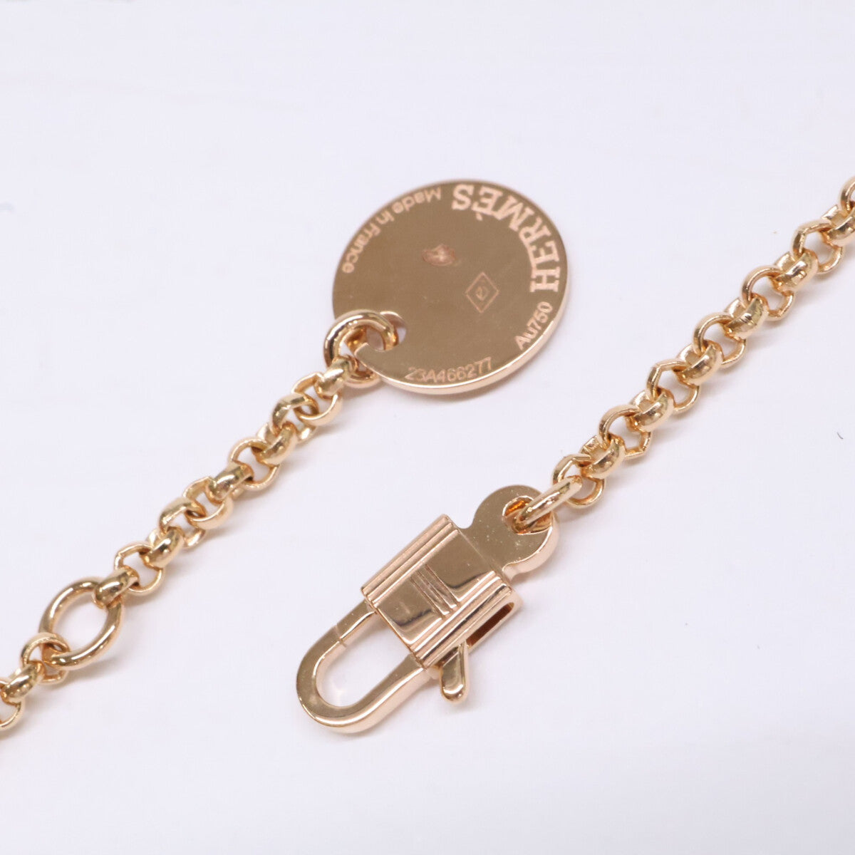 HERMES エルメス 仕上げ済み H220261B 750PG ケリー クロシェット PM ネックレス