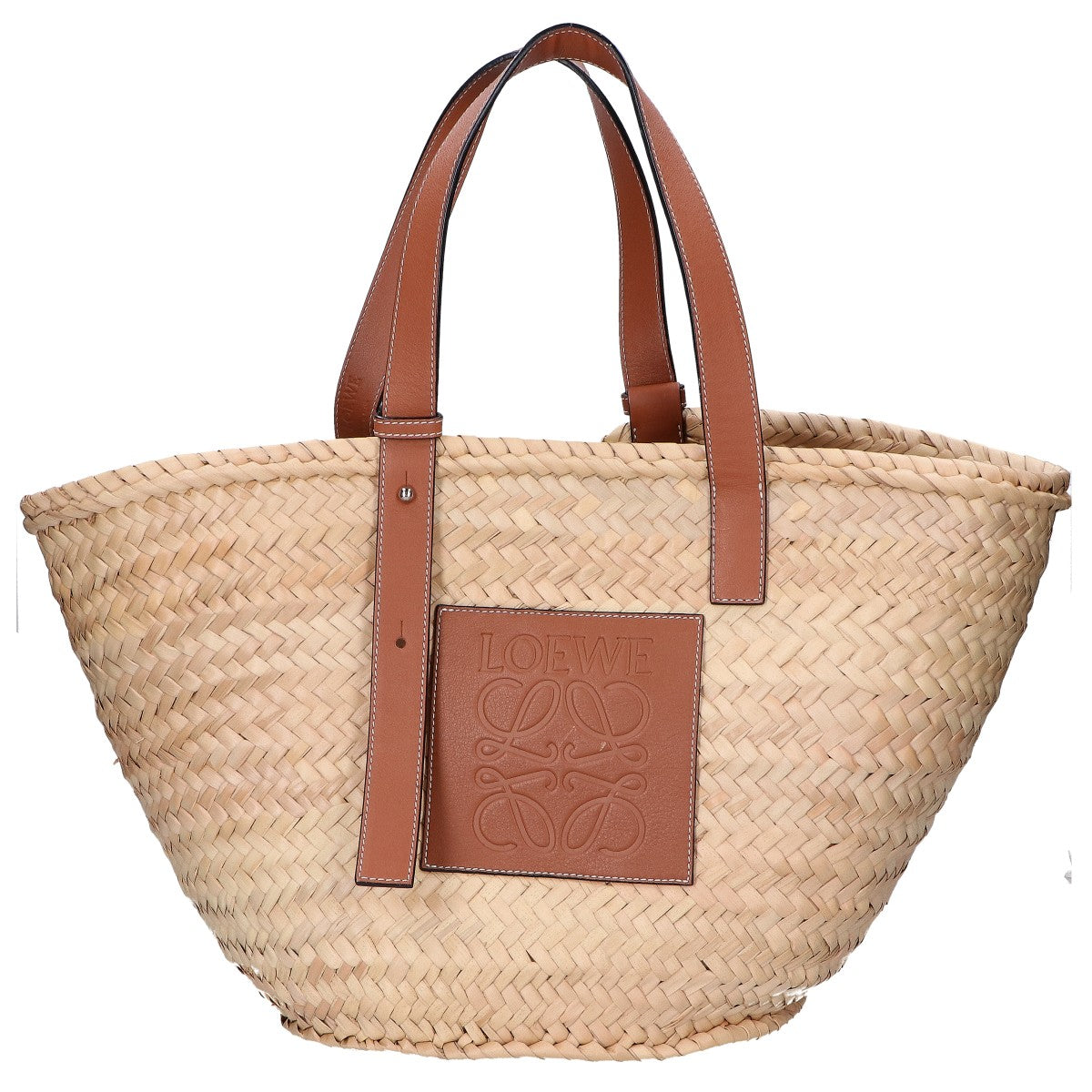 LOEWE ロエベ バスケットバッグ ヤシの葉&カーフ ハンドバッグ