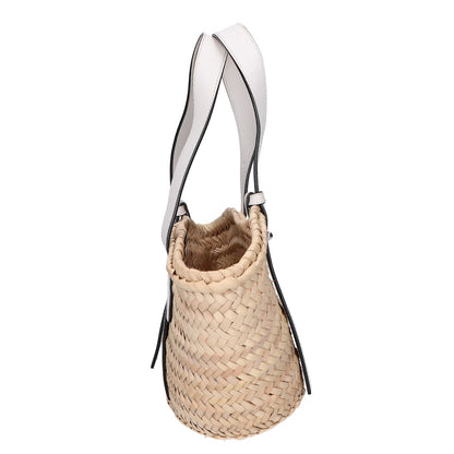 LOEWE ロエベ 【美品】バスケットバッグ スモール ヤシの葉&カーフ ハンドバッグ