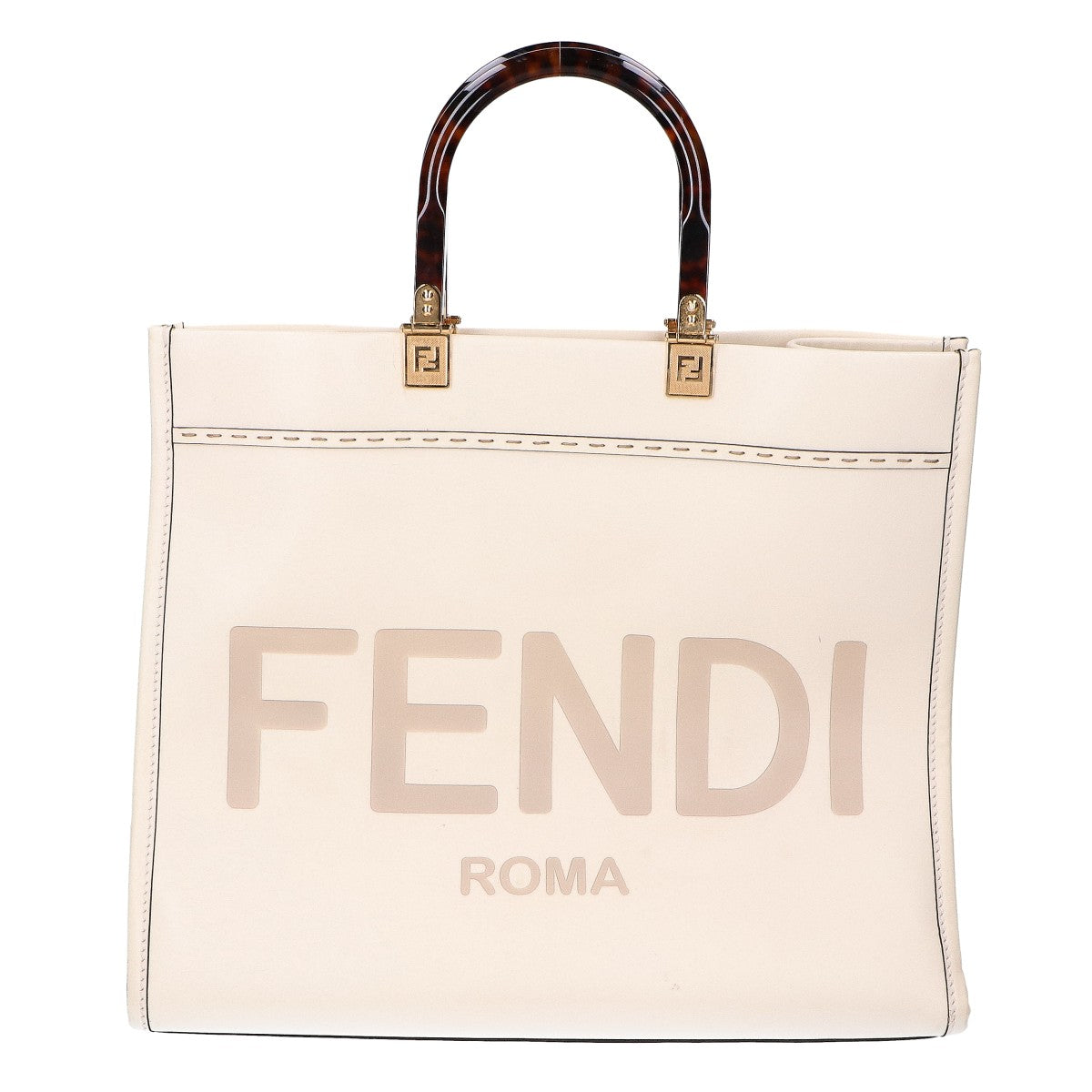 FENDI フェンディ 8BH386 カーフレザー サンシャイン ミディアム ハンドバッグ トートバッグ
